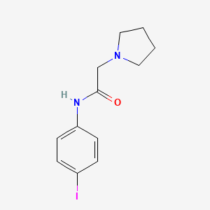 N-(4-iodo-phenyl)-2-pyrrolidin-1-yl-acetamide