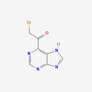 molecular formula C7H5BrN4O B8647455 2-bromo-1-(9H-purin-6-yl)ethanone 