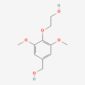 molecular formula C11H16O5 B8647463 2-(4-Hydroxymethyl-2,6-dimethoxyphenoxy)-ethanol CAS No. 918340-08-6