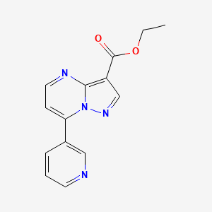 Ethyl 7-(pyridin-3-YL)pyrazolo[1,5-A]pyrimidine-3-carboxylate