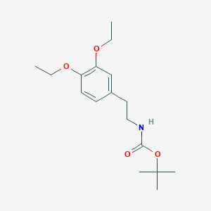 molecular formula C17H27NO4 B8647477 tert-butyl N-[2-(3,4-diethoxyphenyl)ethyl]carbamate 