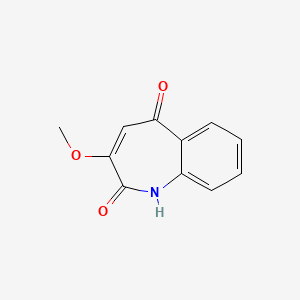 molecular formula C11H9NO3 B8647492 1H-1-Benzazepine-2,5-dione, 3-methoxy- CAS No. 52280-65-6