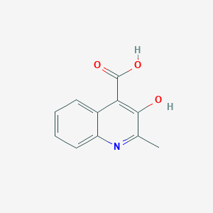 B086475 3-Hydroxy-2-methylquinoline-4-carboxylic acid CAS No. 117-57-7