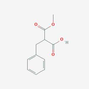 molecular formula C11H12O4 B8647523 2-Benzyl-3-methoxy-3-oxopropanoic acid 