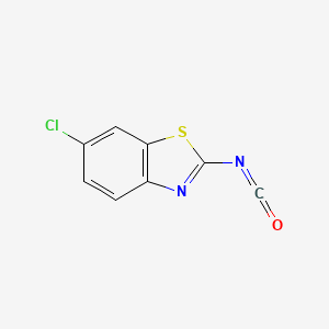 molecular formula C8H3ClN2OS B8647537 6-Chlorobenzothiazol-2-yl isocyanate 
