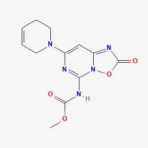 Methyl 7-(3,6-dihydro-1(2H)-pyridyl)-2-oxo-2H-(1,2,4)oxadiazolo(2,3-c)pyrimidine-5-carbamate
