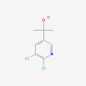 molecular formula C8H9Cl2NO B8647569 2-(5,6-Dichloro-pyridin-3-yl)-propan-2-ol 