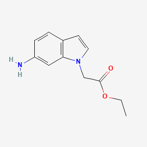 molecular formula C12H14N2O2 B8647583 Ethyl 2-(6-amino-1H-indol-1-yl)acetate 