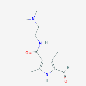 N-(2-(Dimethylamino)ethyl)-5-formyl-2,4-dimethyl-1H-pyrrole-3-carboxamide