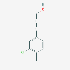 molecular formula C10H9ClO B8647617 3-(3-Chloro-4-methylphenyl)-2-propyne-1-ol CAS No. 220707-95-9