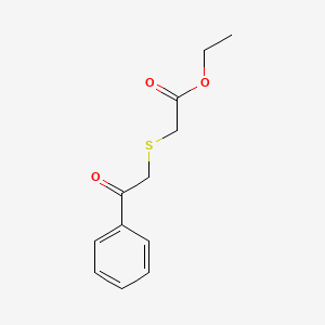 molecular formula C12H14O3S B8647640 Ethyl [(2-oxo-2-phenylethyl)sulfanyl]acetate CAS No. 66560-19-8