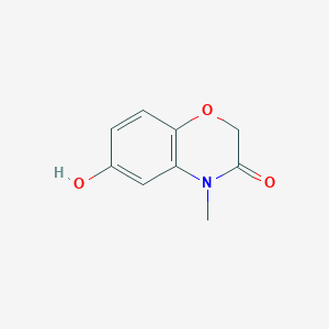 molecular formula C9H9NO3 B8647671 6-Hydroxy-4-methyl-2h-benzo[b][1,4]oxazin-3(4h)-one 