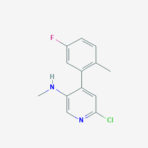 6-chloro-4-(5-fluoro-2-methylphenyl)-N-methylpyridin-3-amine