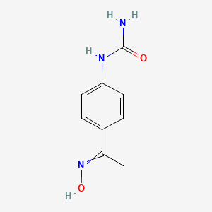 molecular formula C9H11N3O2 B8647704 N-[4-(1-hydroxyiminoethyl)phenyl]urea 