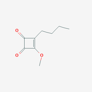 molecular formula C9H12O3 B8647749 3-Butyl-4-methoxycyclobut-3-ene-1,2-dione CAS No. 102683-52-3