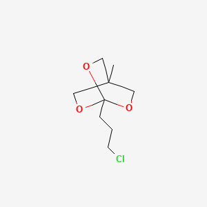 molecular formula C9H15ClO3 B8647777 1-(3-Chloropropyl)-4-methyl-2,6,7-trioxabicyclo[2.2.2]octane CAS No. 74900-27-9
