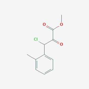 3-Chloro-2-oxo-3-o-tolyl-propionic acid methyl ester