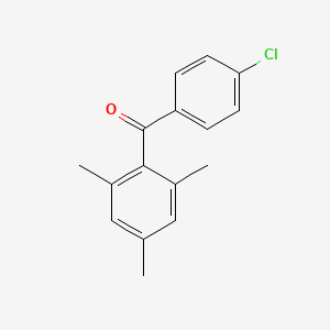 molecular formula C16H15ClO B8647790 Methanone, (4-chlorophenyl)(2,4,6-trimethylphenyl)- CAS No. 32363-44-3