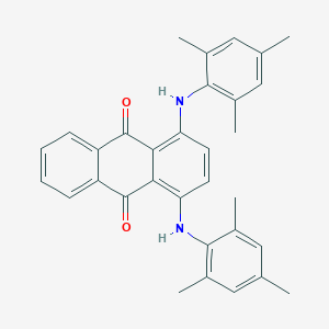 molecular formula C32H30N2O2 B086478 1,4-双(二甲苯基氨基)蒽醌 CAS No. 116-75-6