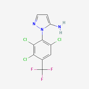 1H-Pyrazol-5-amine, 1-[2,3,6-trichloro-4-(trifluoromethyl)phenyl]-