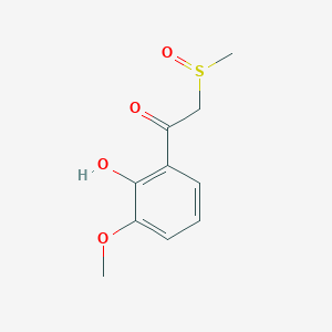 1-(2-Hydroxy-3-methoxyphenyl)-2-(methanesulfinyl)ethan-1-one