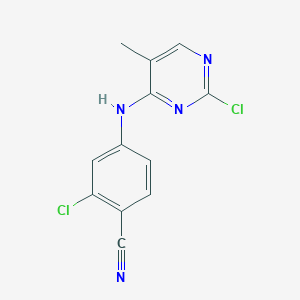 4-(2-Chloro-5-methylpyrimidin-4-ylamino)-2-chlorobenzonitrile