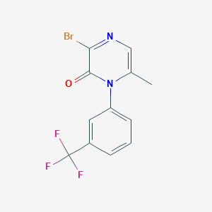 3-bromo-6-methyl-1-(3-(trifluoromethyl)phenyl)pyrazin-2(1H)-one