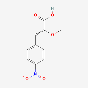 molecular formula C10H9NO5 B8648041 2-Methoxy-3-(4-nitrophenyl)prop-2-enoic acid CAS No. 921196-05-6