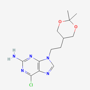 9H-Purin-2-amine, 6-chloro-9-[2-(2,2-dimethyl-1,3-dioxan-5-yl)ethyl]-