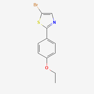 molecular formula C11H10BrNOS B8648081 5-Bromo-2-(4-ethoxyphenyl)thiazole 