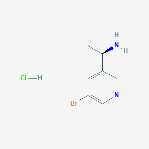 molecular formula C7H10BrClN2 B8648096 (R)-1-(5-Bromopyridin-3-yl)ethanamine hydrochloride 