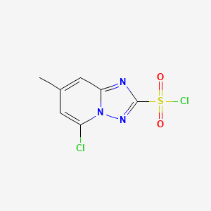 5-Chloro-7-methyl[1,2,4]triazolo[1,5-a]pyridine-2-sulfonyl chloride