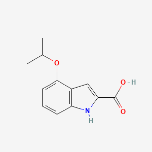 molecular formula C12H13NO3 B8648110 4-Isopropoxy-1H-indole-2-carboxylic acid 