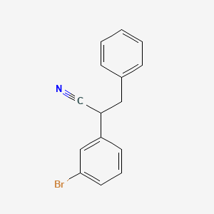 molecular formula C15H12BrN B8648120 2-(3-Bromo-phenyl)-3-phenyl-propionitrile 