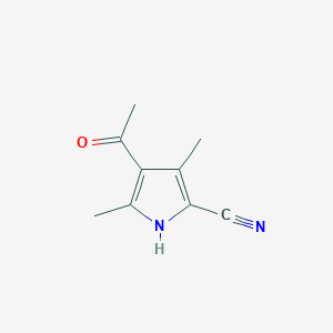4-Acetyl-3,5-dimethyl-1H-pyrrole-2-carbonitrile