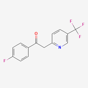 Ethanone, 1-(4-fluorophenyl)-2-[5-(trifluoromethyl)-2-pyridinyl]-