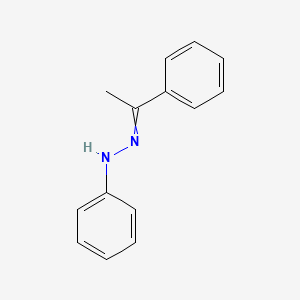 molecular formula C14H14N2 B8648241 1-Phenyl-2-(1-phenylethylidene)-hydrazine 