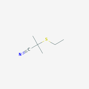 2-(Ethylthio)-2-methylpropanenitrile