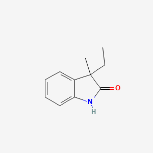 molecular formula C11H13NO B8648283 2H-Indol-2-one, 3-ethyl-1,3-dihydro-3-methyl- 