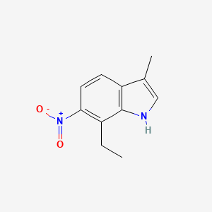 3-Methyl-6-nitro-7-ethylindole