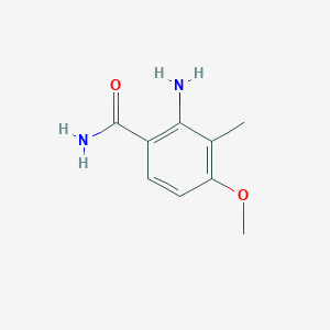 molecular formula C9H12N2O2 B8648304 2-Amino-4-methoxy-3-methylbenzamide CAS No. 922520-33-0