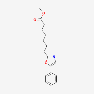molecular formula C17H21NO3 B8648310 Methyl 7-(5-phenyl-1,3-oxazol-2-yl)heptanoate CAS No. 641636-83-1