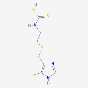 (2-{[(5-Methyl-1H-imidazol-4-yl)methyl]sulfanyl}ethyl)carbamodithioic acid