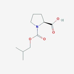 molecular formula C10H17NO4 B8648330 (S)-N-isobutoxycarbonylproline 