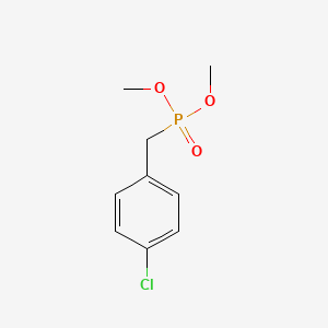 molecular formula C9H12ClO3P B8648335 (4-Chlorobenzyl)-phosphonic acid dimethyl ester CAS No. 58358-45-5