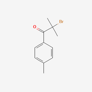 molecular formula C11H13BrO B8648339 2-Bromo-2-methyl-1-(4-methylphenyl)-1-propanone CAS No. 14289-68-0
