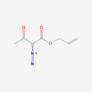 molecular formula C7H8N2O3 B8648351 2-Diazonio-3-oxo-1-[(prop-2-en-1-yl)oxy]but-1-en-1-olate CAS No. 91616-48-7