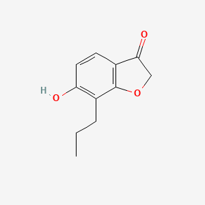 6-hydroxy-7-propyl-1-benzofuran-3-one