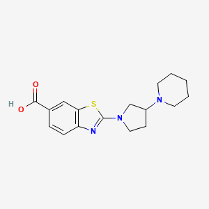 2-(3-(Piperidin-1-yl)pyrrolidin-1-yl)benzo[d]thiazole-6-carboxylic acid