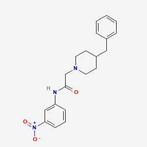 molecular formula C20H23N3O3 B8648424 2-(4-benzylpiperidin-1-yl)-N-(3-nitrophenyl)acetamide 